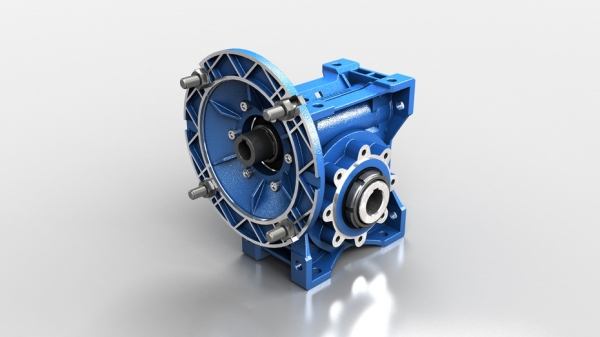 渦輪蝸桿減速機，可與前置減速頭組合相連。